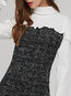 Date Night Straight Turtleneck Color Block Patchwork Mini Dresses (Style V200935)