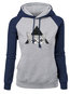 Hooded Standard Straight Color Block Pattern Hoodie (Style V200966)