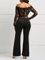 Maxi Slim Sexy Patchwork Jumpsuit (Style V200969)