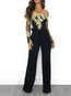 Maxi Slim Sexy Patchwork Jumpsuit (Style V200969)