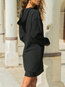 Casual Straight Hooded Plain Casual Dresses (Style V200975)