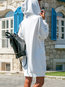 Casual Straight Hooded Plain Casual Dresses (Style V200975)