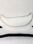 Standard Elegant Striped Knitted Cascading Ruffle Sweater (Style V201017)