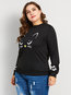 Standard Loose Casual Cartoon Pattern Hoodie (Style V201040)