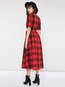 Casual A-line Plaid Polyester Casual Dresses (Style V201079)