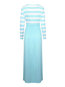 Casual A-line V-neck Striped Patchwork Casual Dresses (Style V201108)