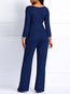 Maxi Slim Sexy Plain Jumpsuit (Style V201126)