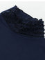Slim Western Plain Polyester Patchwork Sweater (Style V201170)