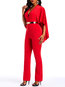 Maxi Slim Casual Plain Polyester Jumpsuit (Style V201177)