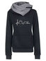 Hooded Midi Floral Cotton Blends Embroidered Hoodie (Style V201197)
