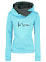 Hooded Midi Floral Cotton Blends Embroidered Hoodie (Style V201197)