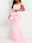 Western Expansion V-neck Plain Ruffle Maxi Dresses (Style V201246)