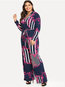 Maxi Slim Casual Floral Cotton Jumpsuit (Style V201261)