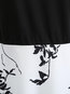 Vintage Trumpet Floral Patchwork Polyester Knee Length Dresses (Style V201272)