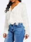 Short Slim Western Plain Tassel Sweater (Style V201275)
