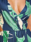 Travel Look A-line V-neck Plants Print Maxi Dresses (Style V201276)