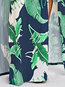 Travel Look A-line V-neck Plants Print Maxi Dresses (Style V201276)