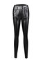 Maxi Skinny Fashion Button Pu Leather Casual Pants (Style V201285)