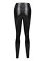 Maxi Skinny Fashion Button Pu Leather Casual Pants (Style V201285)