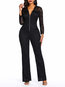 Maxi Slim Date Night Polyester Zipper Jumpsuit (Style V201287)