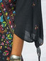 Travel Look Expansion V-neck Print Polyester Maxi Dresses (Style V201290)