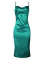 Bodycon Spaghetti Strap Polka Dot Print Polyester Casual Dresses (Style V201345)