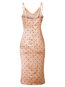 Bodycon Spaghetti Strap Polka Dot Print Polyester Casual Dresses (Style V201345)