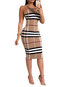 Fashion Bodycon Plaid Patchwork Polyester Knee Length Dresses (Style V201357)
