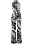 Maxi Fashion Zebra Stripe Polyester Pattern Jumpsuit (Style V201373)