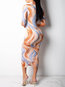 Fashion Bodycon Striped Print Polyester Casual Dresses (Style V201382)