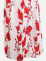 Long Loose Floral Chiffon Pattern Blouse (Style V201394)