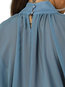 Standard Loose Elegant Plain Polyester Blouse (Style V201403)