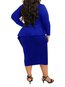 Office Bodycon Plain Strappy Polyester Work Dresses (Style V201422)
