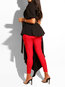 Long Slim Western Plain Asymmetrical Blouse (Style V201434)