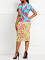 Western Bodycon Floral Print Polyester Bodycon Dresses (Style V201439)