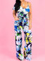 Maxi Loose Casual Floral Pattern Jumpsuit (Style V201453)