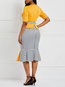 Western Mermaid Color Block Patchwork Work Dresses (Style V201515)