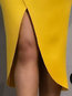 Fashion Bodycon V-neck Wavy Edge Polyester Bodycon Dresses (Style V201550)