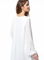 Asymmetrical V-neck Plain Hollow Out Cotton Blends Mini Dresses (Style V201574)