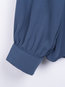 Standard Straight Office Plain Polyester Blouse (Style V201622)