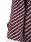 Shawl Collar Midi Straight Striped Wool Blends Coat (Style V201639)