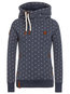 Hooded Straight Casual Polyester Pattern Hoodie (Style V201649)