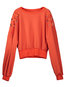 Standard Loose Plain Cotton Rivet Sweatshirts (Style V201650)