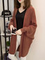 Long Batwing Date Night Plain Knitted Sweater (Style V201651)