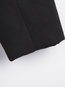 Shawl Collar Long Straight Plain Button Coat (Style V201662)