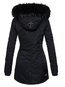 Long Slim Plain Dacron Button Coat (Style V201705)