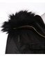 Long Slim Plain Dacron Button Coat (Style V201705)