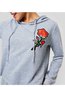 Short Loose Fashion Plain Embroidered Hoodie (Style V201713)