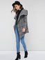 Shawl Collar Long Elegant Woolen Fabric Stringy Selvedge Coat (Style V201756)