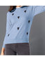 Stand Collar Standard Slim Fashion Wavy Edge Sweater (Style V201791)